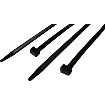 Stahovací páska TAVOBAL Stahovací pásky černé 2,5*250 mm, balení 100 ks