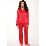LingaDore 7624 saténové pyžamo červené