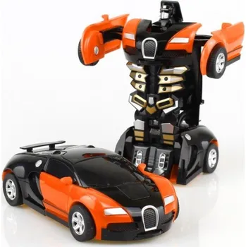 autíčko Dětské auto / robot 2v1 oranžová