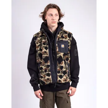 Pánská bunda Carhartt WIP Prent Vest Liner Camo Duck Jacquard, Green XL
