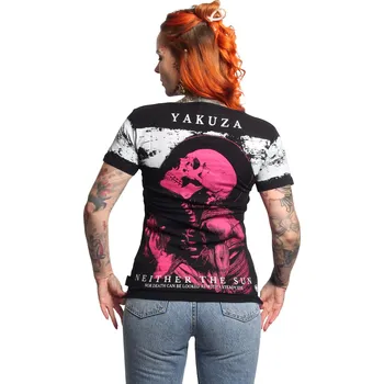 Dámské tričko Dámské triko Yakuza Pray Urban Crew Neck 26104 black velikost: M