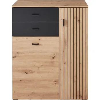 Komoda Hnědá komoda Astana 84 x 106 x 38 MDF