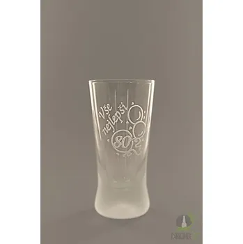 Pískovaný panák - 80 let (balónky)