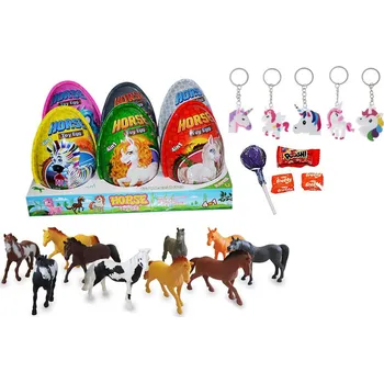 Bonbon Xxxl Koně plast.vejce,hračka a cuk.25g (6 ks)
