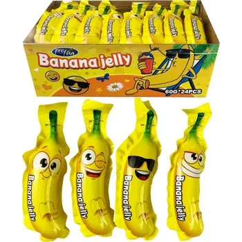 Cukrovinka Banana Jelly 60g - ovocné želé (24 ks)