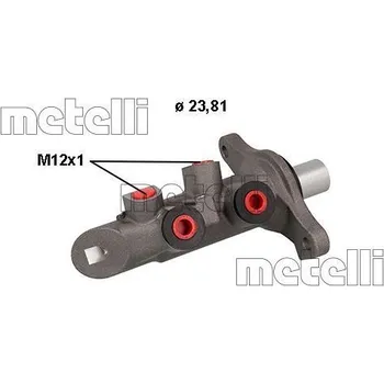 Brzdový válec Hlavní brzdový válec METELLI 05-0876