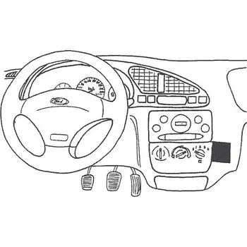 Handsfree sada do auta Konzole pro držák mobilního telefonu do Ford Fie / Courier