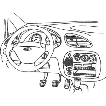 Handsfree sada do auta Konzole pro držák mobilního telefonu do Ford Galaxy, Seat Alhambra, VW Sharan