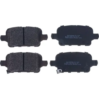 Brzdová destička Sada brzdových destiček, kotoučová brzda DENCKERMANN B111449