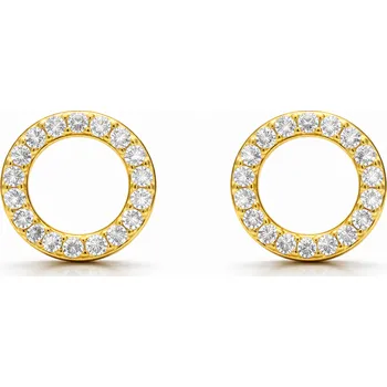 Náušnice Stříbrné zlacené náušnice Amanda