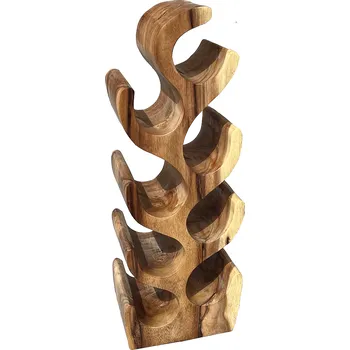 Stojan na víno Deokork 2304003 8 lahví teak