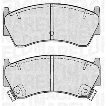 Brzdová destička Sada brzdových destiček, kotoučová brzda MAGNETI MARELLI 363916060518