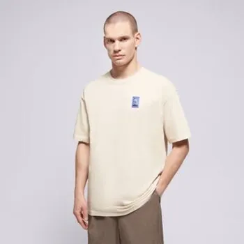 Pánské tričko Nike Tričko U Nsw Tee Lse Cafe Swoosh Van Béžová M