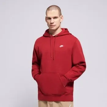 Pánská mikina Nike Mikina S Kapucí M Nk Club Bb Po Hoodie Bordová S