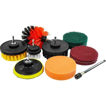 Čisticí kartáče na vrtačku 1/4" 11 ks VERKE V08128