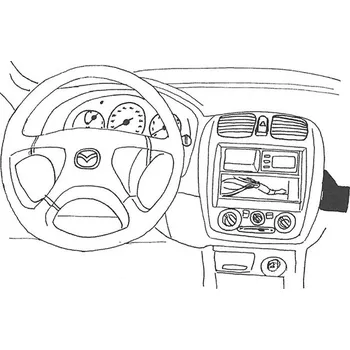 Handsfree sada do auta Konzole pro držák mobilního telefonu do Mazda 323