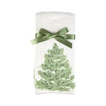 Vánoční dekorace Vánoční kuchyňský ručník | RIPPLE | vánoční stromečky 100% bavlna | 37x50 cm | 869346 Homla