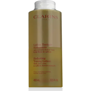Clarins Hydrating Toning Lotion Aloe Vera & Saffron Flower (Normal to Dry Skin) 400 ml