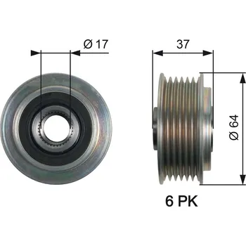 Předstihová spojka GATES OAP7160