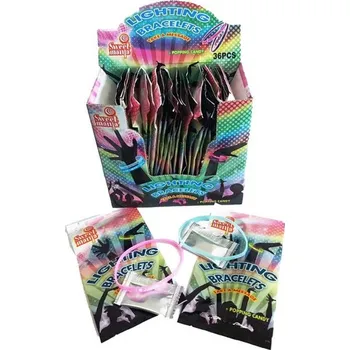 Cukrovinka Svítící náramek s práskacím práškem 2 g (36 ks)