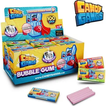 Cukrovinka CG Capitan žvýkačka s tetovačkou 3,5g (100 ks)