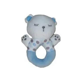 Chrastítko zvířátko modré – 14 cm