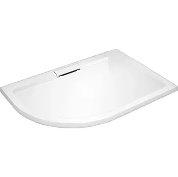 Sprchová vanička HARD 100x80x3,5 Pravá asymetrická mramorová vanička - II. JAKOST