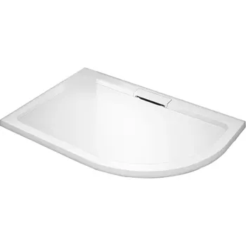 Sprchová vanička HARD 90x80x3,5 Levá asymetrická mramorová vanička - II. JAKOST