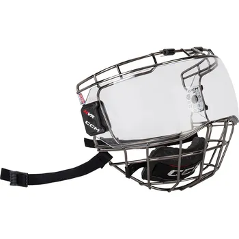 Chránič hlavy Mřížka na hokejovou helmu CCM HVR Hybrid Barva: Black chrome, Velikost: L/XL