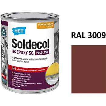 univerzální barva Soldecol HS Epoxy SG | RAL 3009 červenohnědá 2,5 L