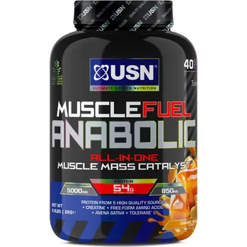 Protein USN Muscle Fuel 2000 g karamel arašídy Příchuť: arašídy-karamel