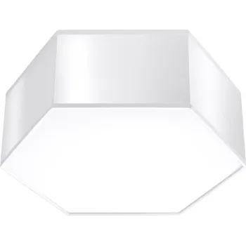 Stropní svítidlo SUNDE bílé šestihranné moderní do obýváku, kuchyně nebo ložnice