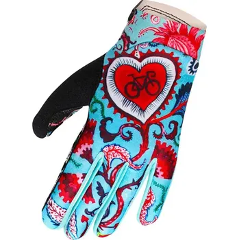 Cyklistické rukavice Cyklistické rukavice Winter Cycology Secret Garden (Motiv Secret Garden, velikost S)