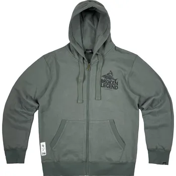 Pánské oblečení YAKUZA Broken Legend Zipper 211 šedo-olivový - XL