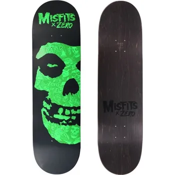 Příslušenství pro skateboard ZERO SKATEBOARDS Deska ZERO "Misfits Fiend Skull Collage" Green, šířka 8,375" Šířka v palcích: 8.375