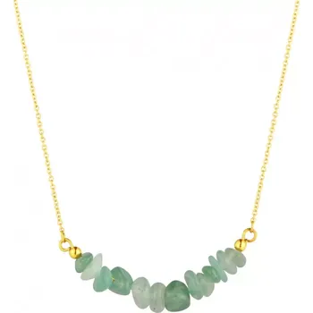 Oblečení a móda Náhrdelník s kamenem zelený avanturín 42037.3 ocel