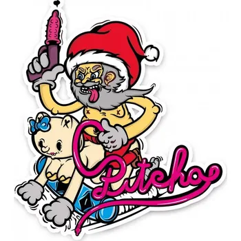 PITCHA nálepka Bad Santa