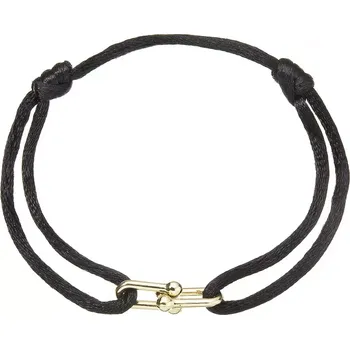 Náramek Kabbalah náramek s pozlacenou ozdobou 13094.3 black