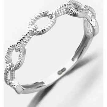 Prsten Dámský prsten bílé zlato 585 51GZZ-5029-B velikost 59