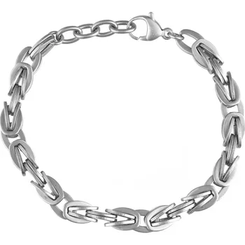 Oblečení a móda Náramek pánský z pískované oceli 43053.1