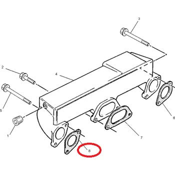 Těsnění výfuku Těsnění výfukového potrubí motoru Caterpillar