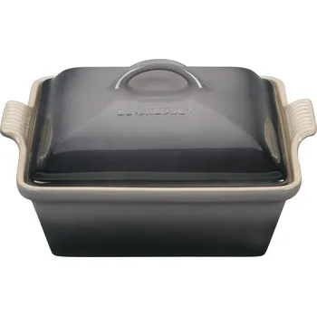 Pánev Le Creuset, Pečicí forma Heritage, čtvercová, 23 cm, šedá, s víkem - Formadore