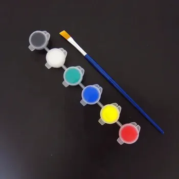 Vodová barva Sada akrylových barev - 6 ks