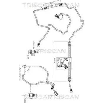 Čep řízení Hydraulická hadice, řízení TRISCAN 8516 25003