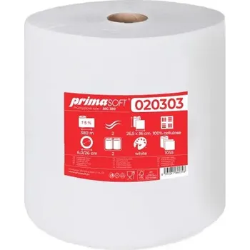 Ručník v roli BIG 380 PRIMASOFT, 380M, 2VR., CEL., BÍLÁ, ⌀26CM, 2ks v balení