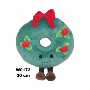 plyšák Plyšák Vánoční věnec – 20 cm
