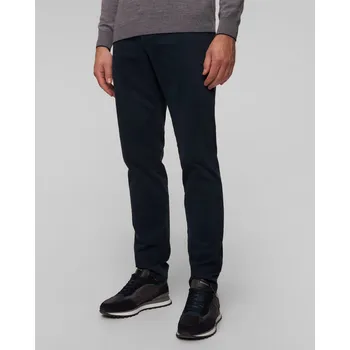 Pánské kalhoty Pánské Tmavě Modré Kalhoty Alberto Rob Soft Tencel 62871205-895