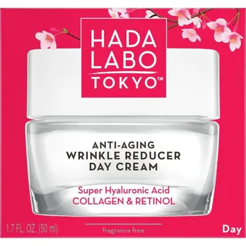 Pleťový krém Hada Labo Tokyo Red Line 40+ Anti-Aging Wrinkle Reducer Day Cream denní krém proti vráskám a hydrataci 50 ml