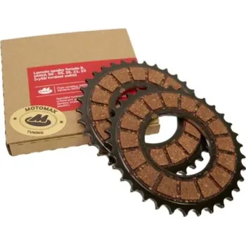 Motor pro motocykl MOTOMAX s.r.o Lamela spojky ferodo TUNING JAWA 50 - 05, 20, 21, 23 (vyšší tvrdost zubů) sada 2ks *Motomax