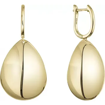 Oblečení a móda Pozlacené stříbrné náušnice velké slzy 61108